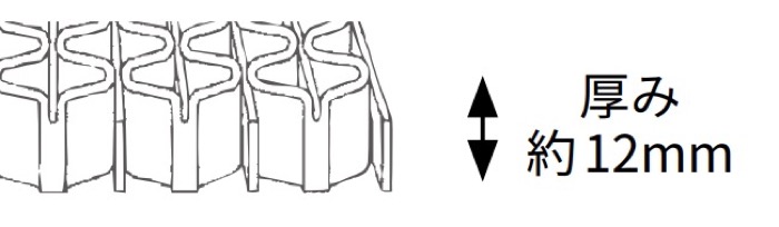 ３Ｍ™ セーフ・ティーグ™ マット 断面図