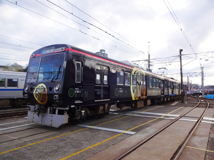 名鉄３３００系 徳川家康　四百年祭ラッピング 名鉄3300系 徳川家康 四百年祭ラッピング 名鉄3300系 徳川家康4